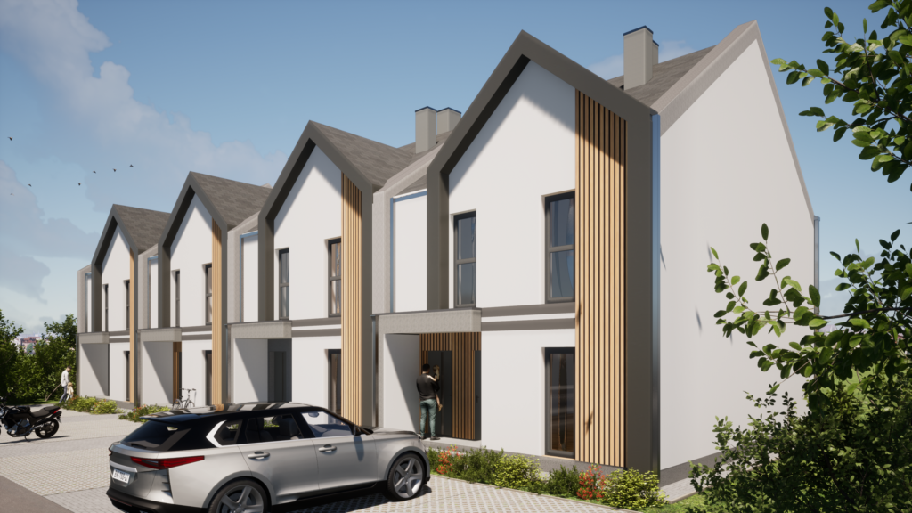Wizualizacja osiedla SIM w Skopaniu, gmina Baranów Sandomierski - ujęcie 3