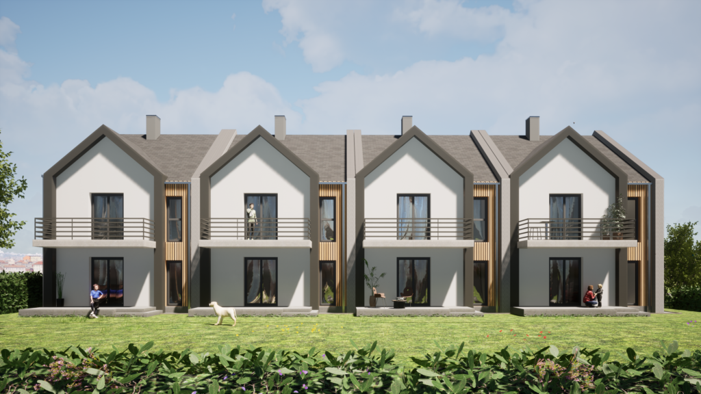 Wizualizacja osiedla SIM w Skopaniu, gmina Baranów Sandomierski - ujęcie 5