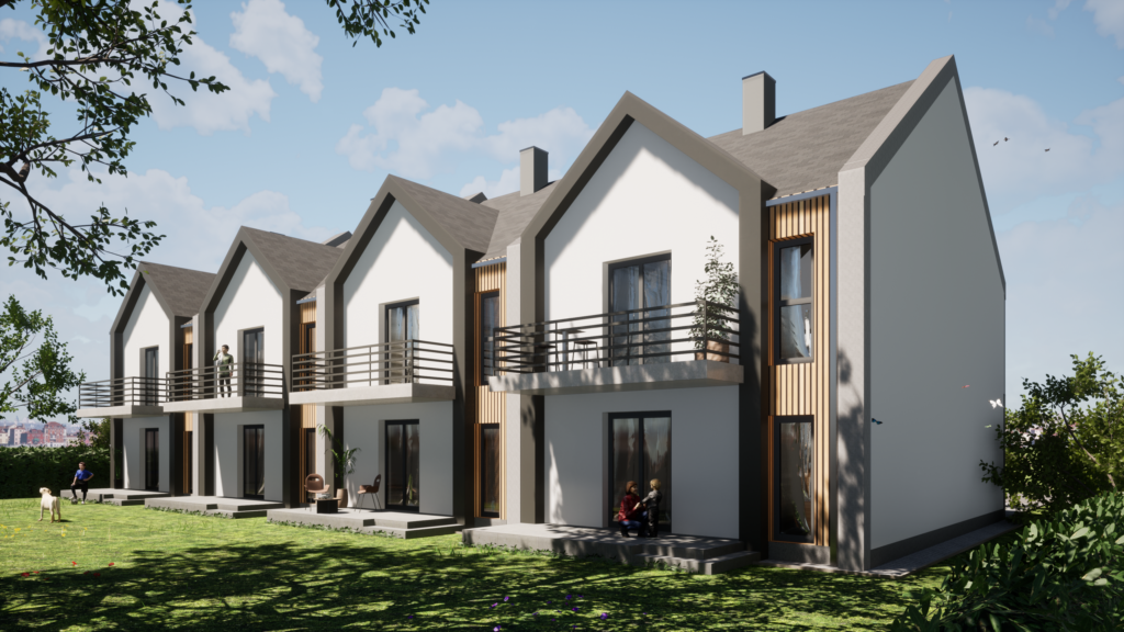 Wizualizacja osiedla SIM w Skopaniu, gmina Baranów Sandomierski - ujęcie 6