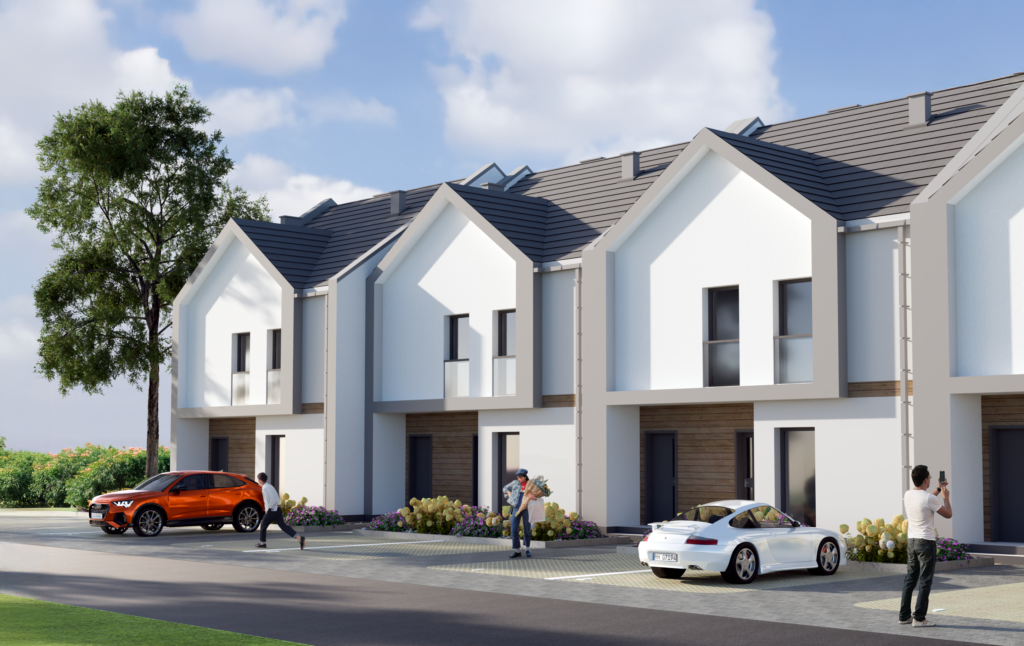 Wizualizacja osiedla SIM w Nowej Dębie - wersja 1, ujęcie 1