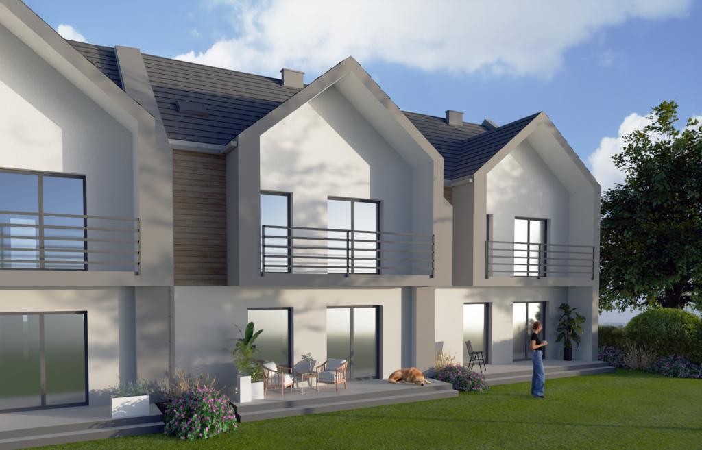 Wizualizacja osiedla SIM w Nowej Dębie - wersja 1, ujęcie 6