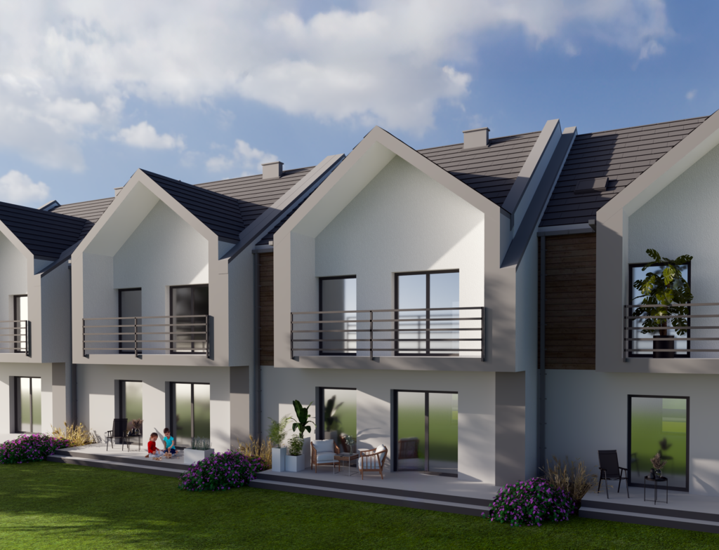 Wizualizacja osiedla SIM w Nowej Dębie - wersja 1, ujęcie 7