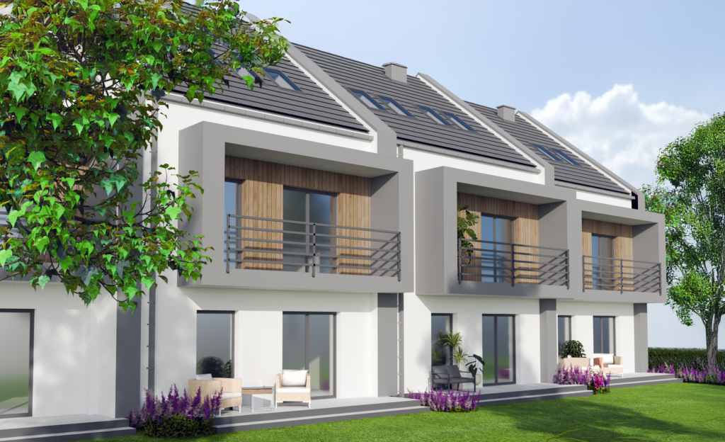 Wizualizacja osiedla SIM w Nowej Dębie - wersja 2, ujęcie 1