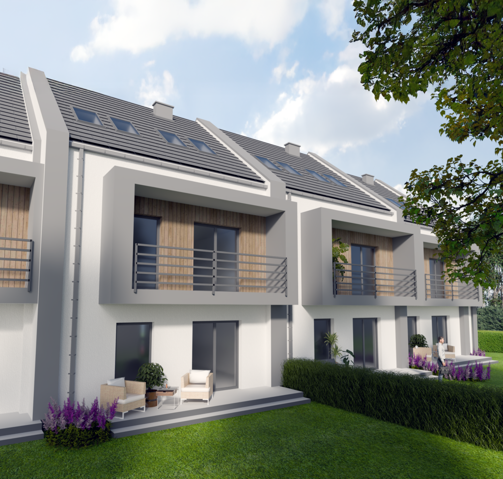 Wizualizacja osiedla SIM w Nowej Dębie - wersja 2, ujęcie 3