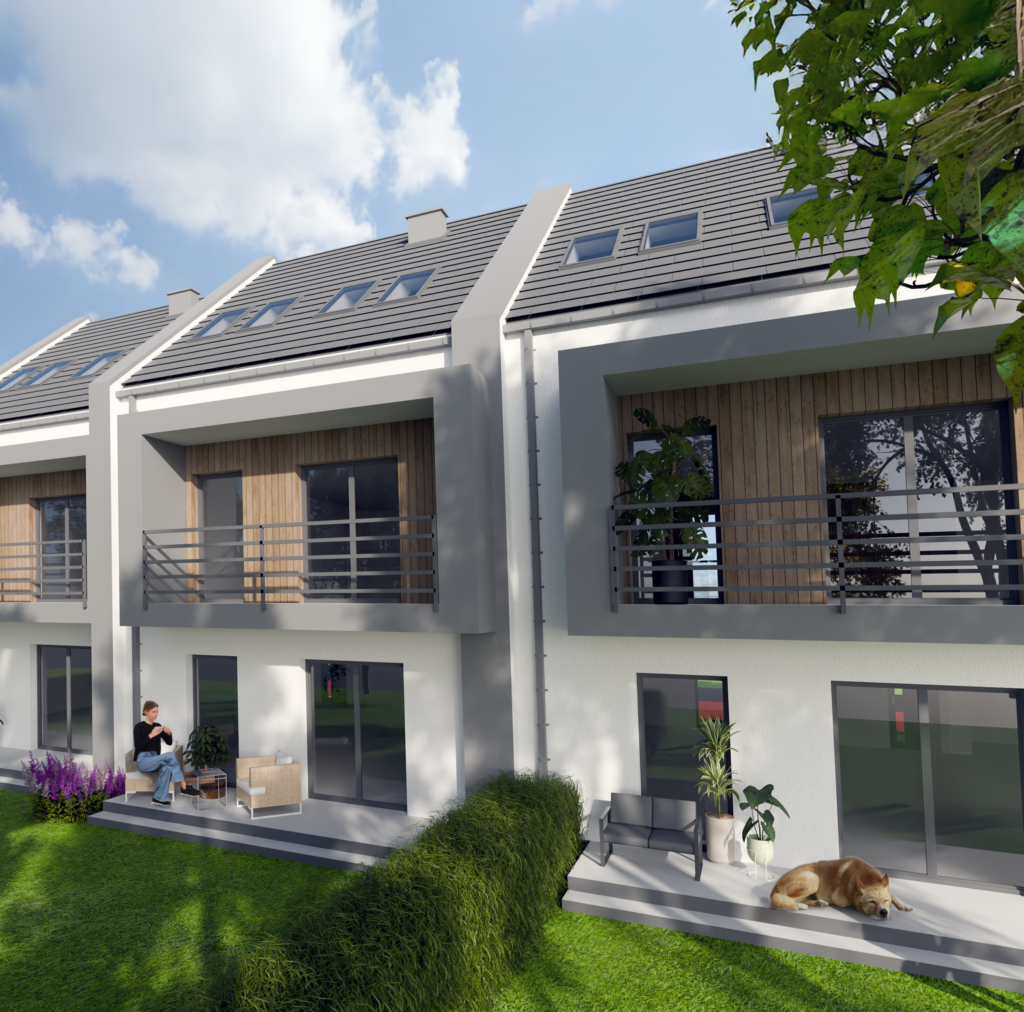 Wizualizacja osiedla SIM w Nowej Dębie - wersja 2, ujęcie 4